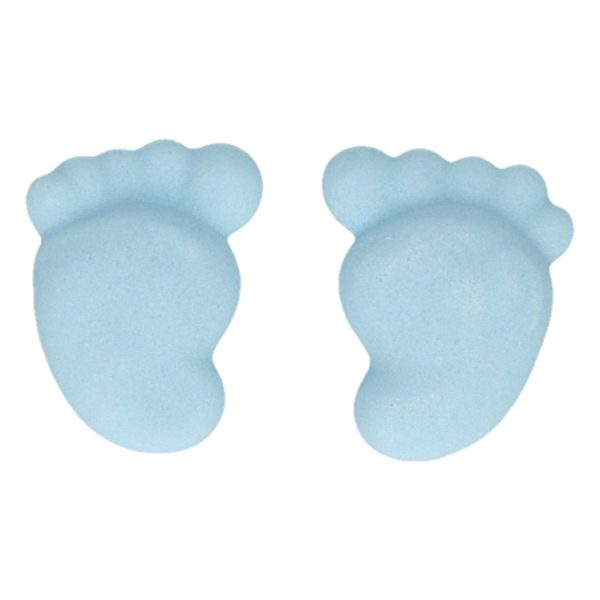 FunCakes Zucker Dekorationen Baby Füße Blau Set/16
