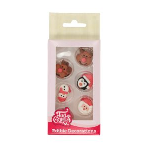 FunCakes Zucker Dekorationen Weihnachten Set/12