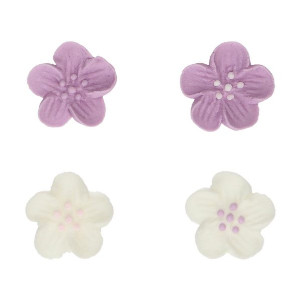 FunCakes Zucker Dekorationen Blume Mix lila Set/24