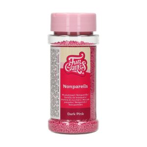 FunCakes Zuckerperlen - Nonpareils Dark Pink 80g