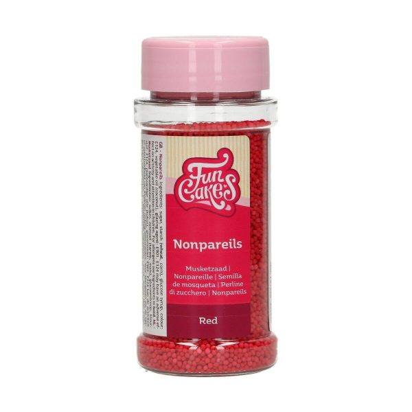 FunCakes Nonpareils / Liebesperlen -Rot- 80g