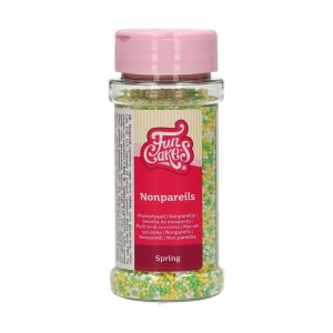 FunCakes Zuckerperlen - Nonpareils Spring Grün/Gelb 80g
