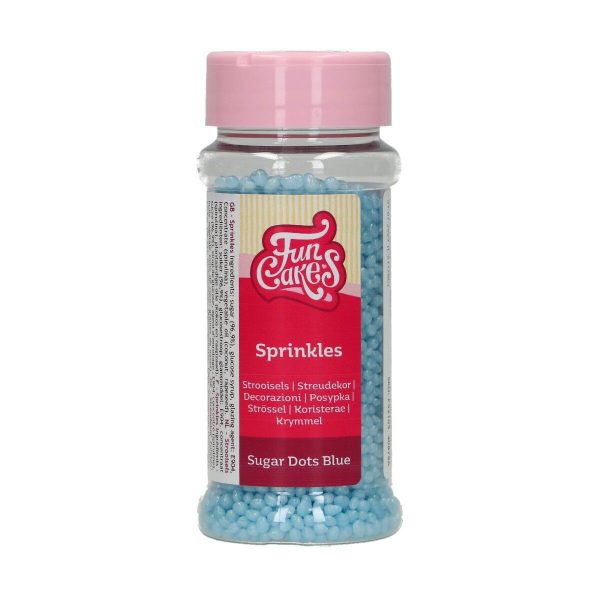 FunCakes Sugar Dots -Blau- 80g