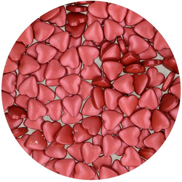 FunCakes Zuckerherzchen - Bordeaux