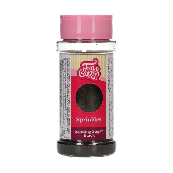 FunCakes Sanding Sugar 80g - Schwarz