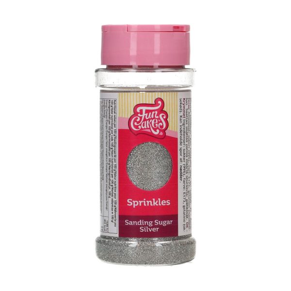 FunCakes Sanding Sugar 80g - Silber