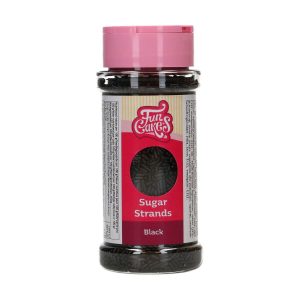 FunCakes Sugar Strands Schwarz 80 g