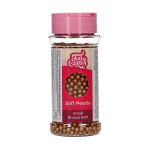 FunCakes Soft Pearls Klein Bronze Gold 70 g