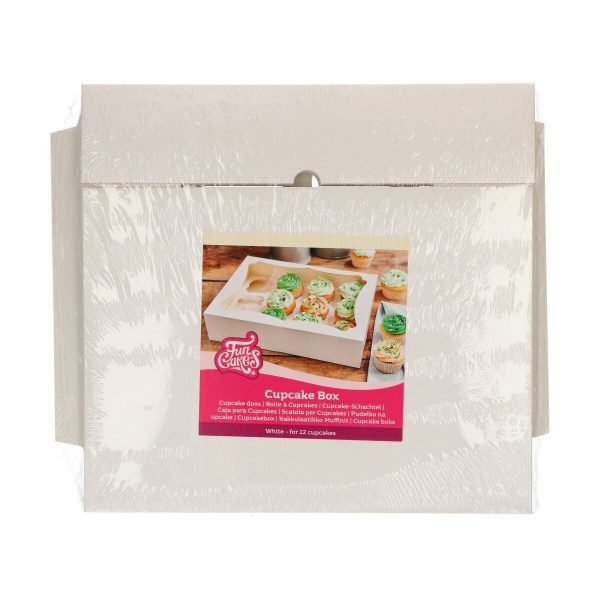 FunCakes Cupcake Box 12 - Weiß pk/3