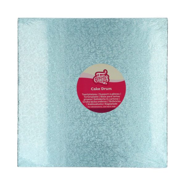 FunCakes Cake Drum Quadratisch 30,5 cm - Baby Blau