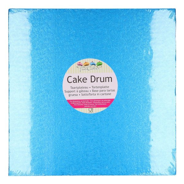 FunCakes Cake Drum Quadratisch 30,5 cm - Blau -