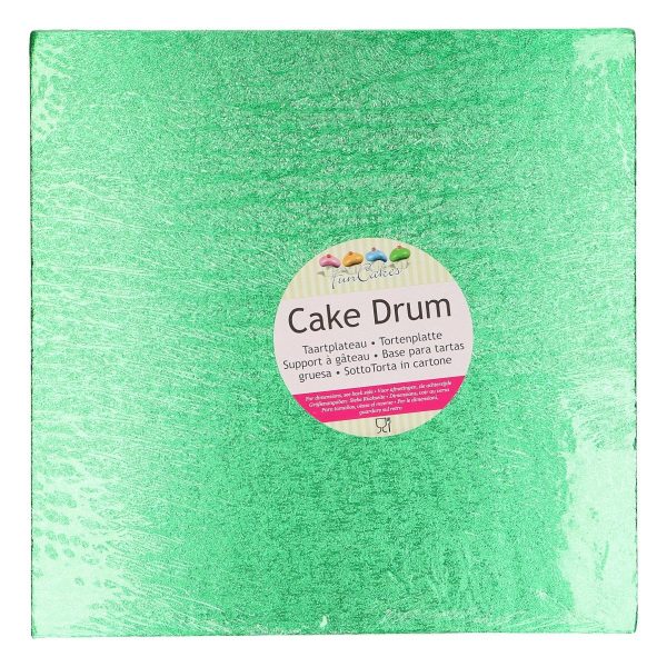 FunCakes Cake Drum Quadratisch 30,5 cm -Grün-