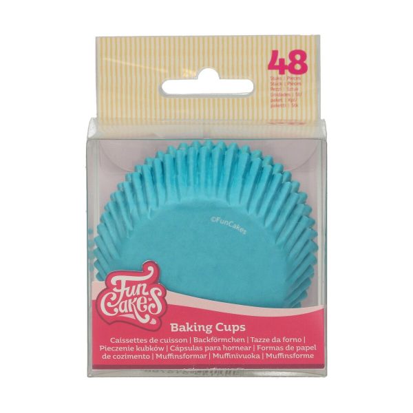 Fun Cakes Backförmchen türkis 48stk