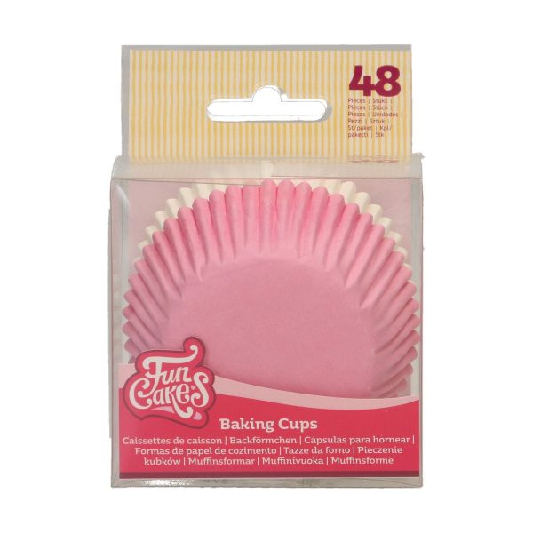F84355_0_9d6a6f724f7abb31706628710ac6dd05 FunCakes Baking Cups Zartrosa / Weiß pk/48