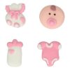 FunCakes Zucker Dekoration Baby Girl Set/8