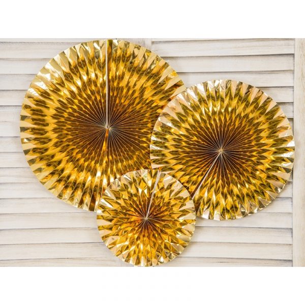 Dekorative Rosetten, gold