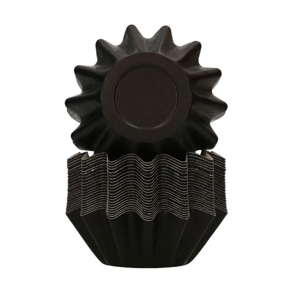 FunCakes Bloom Backförmchen - Metallic-Schwarz pk/48