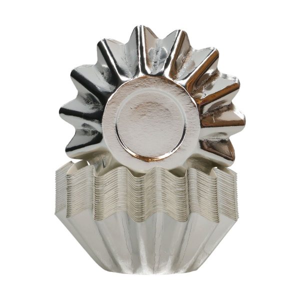 FunCakes Bloom Backförmchen - Metallic-Silber pk/48
