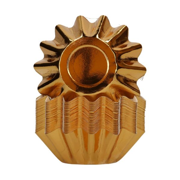 FunCakes Bloom Backförmchen - Metallic-Gold pk/48