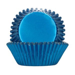 FunCakes Folie Backförmchen - Metallic-Blau pk/48