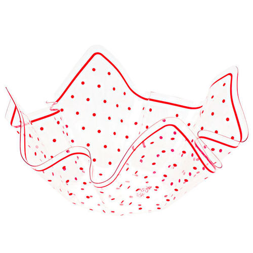 Schale klein rot gepunktet 13cm Durchmesser/ 7 cm Höhe