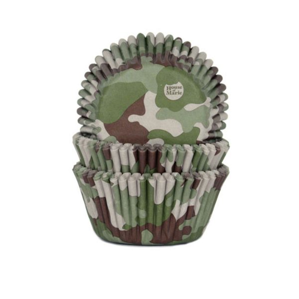 House of Marie Backförmchen Camouflage pk/50