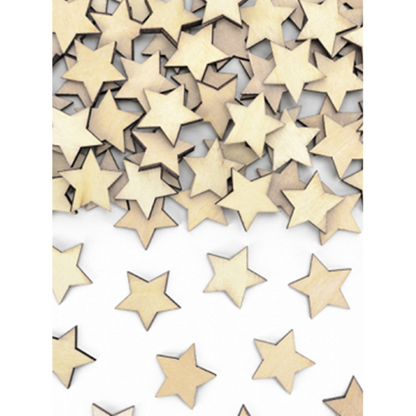Holzkonfetti Sterne, 2x2cm