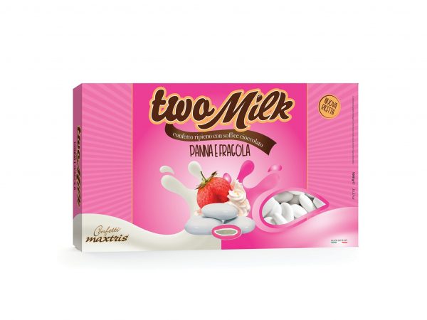 Confetti MAXTRIS TWO MILK Panna e Fragola /Erdbeersahne 1Kg