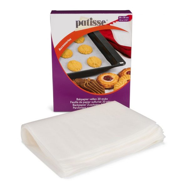 Patisse Pergamente Papierblätter 38x30 cm 20 Stück