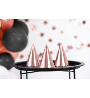 Partyhüte in Rosegold 6Stück