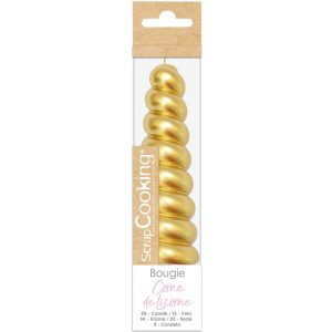 ScrapCooking Unicorn Horn Kerze Gold