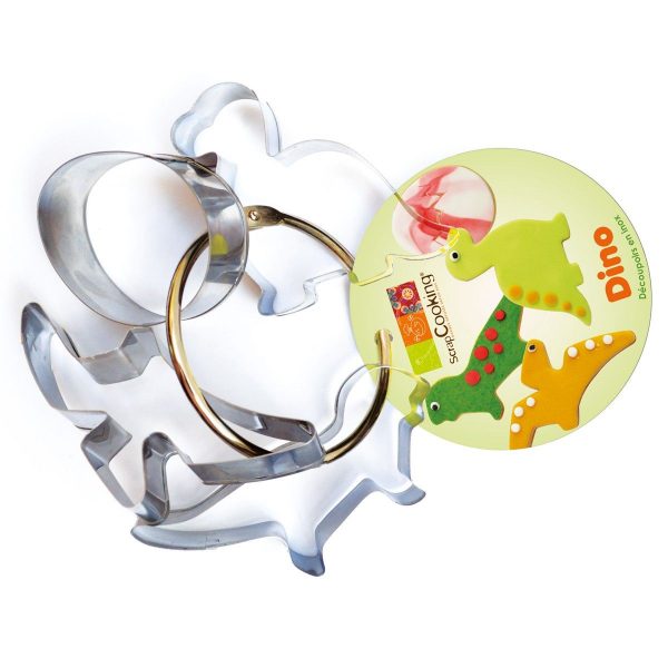 Scrapcooking Cookie Cutter Dinosaur Set/4