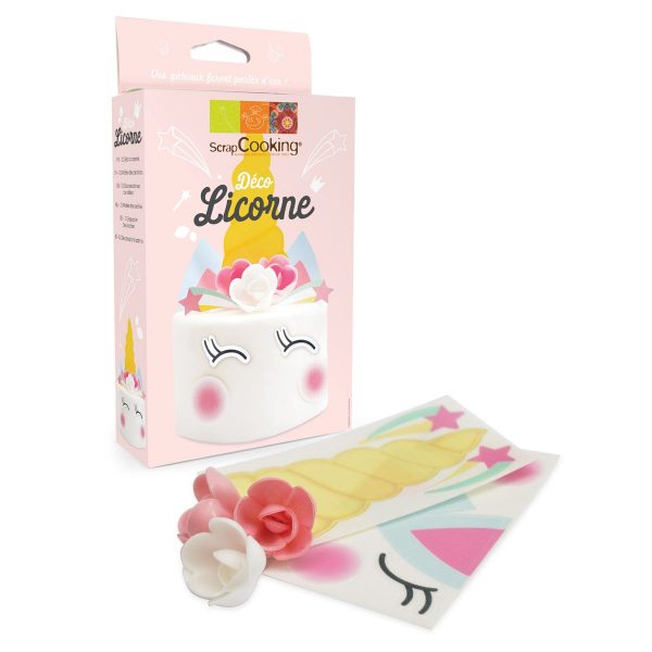 Scrapcooking Wafer Dekoration Einhorn Set
