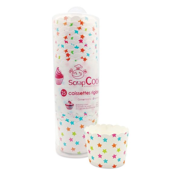 ScrapCooking Cupcake-Förmchen Sterne pk/25