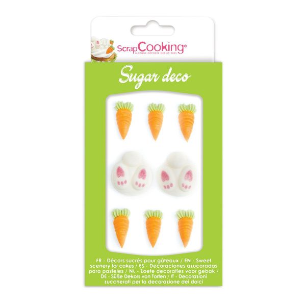 ScrapCooking Zuckerdekorationen Bunny / Karotten Set/8