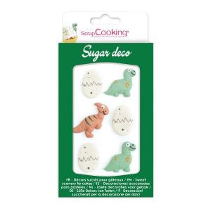 ScrapCooking Zuckerdekorationen Dino Set/6