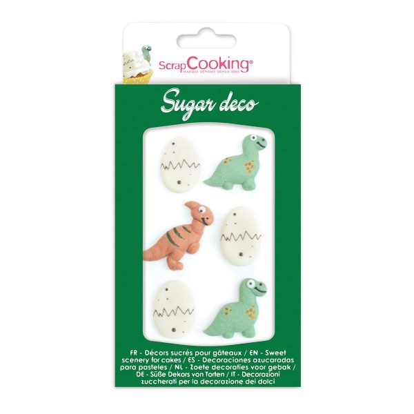 ScrapCooking Zuckerdekorationen Dino Set/6