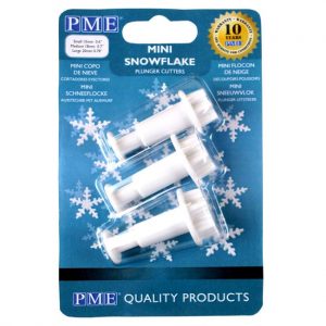PME MINIATURE Snowflake PLUNGER CUTTER SET/3