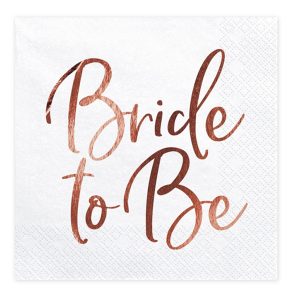 Servietten Bride to be 20stk
