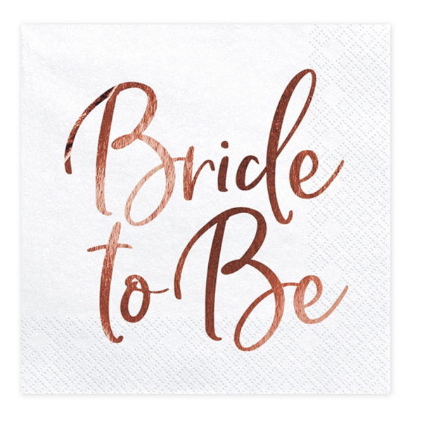 Servietten Bride to be 20stk
