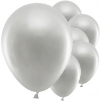 100 ECO-Luftballons - Ø 30cm - Silber -