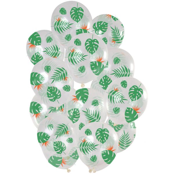 Ballons Tropische Blätter 30cm - 15 Stück
