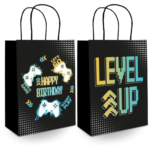 Geschenktüten - Level Up - 20 x 27 cm - 6Stück