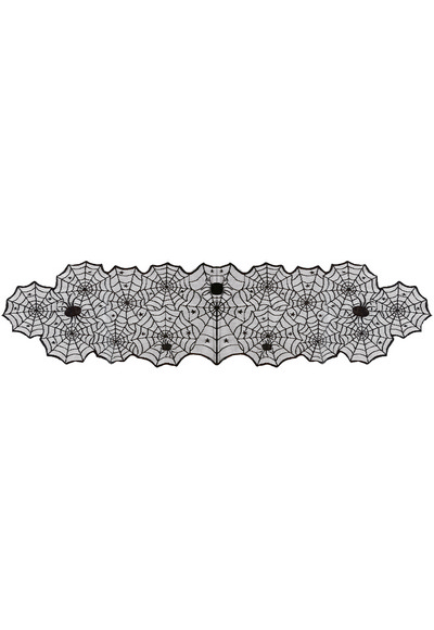 Halloween Table Runner 45 x 185cm spiderweb