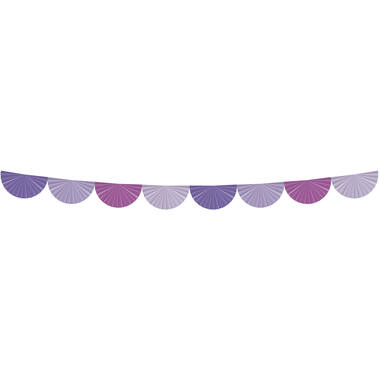 Fächergirlande - Posh Purple - 4 Meter