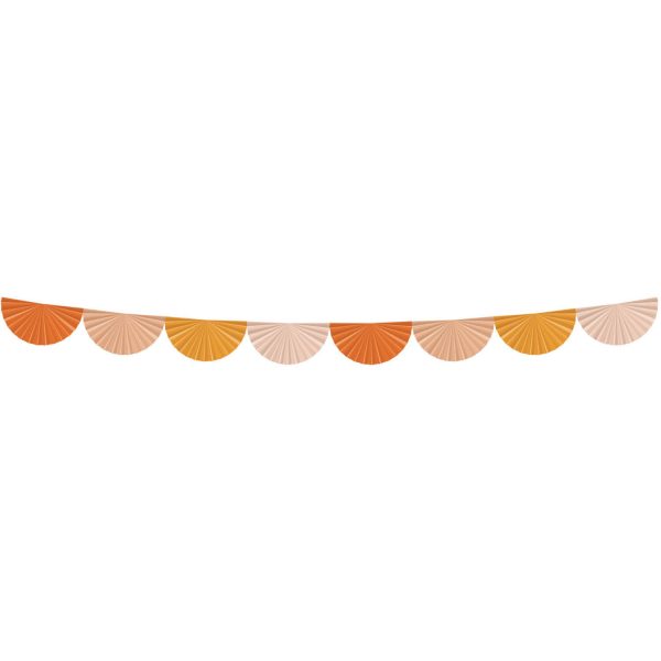Fächergirlande - Pretty Peachy - 4 Meter