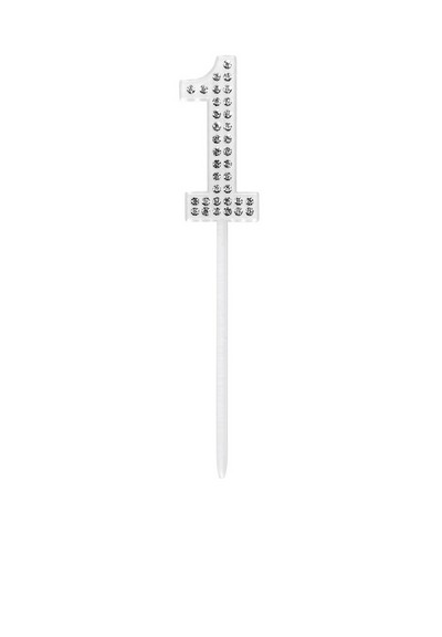 Tortentopper Cake Topper "1" Diamond 10,5 cm