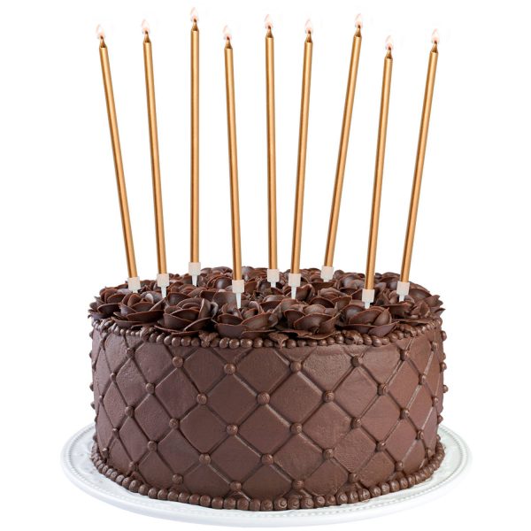 Unbenannt 16 Kerzen mit Haltern Geburtstag gold