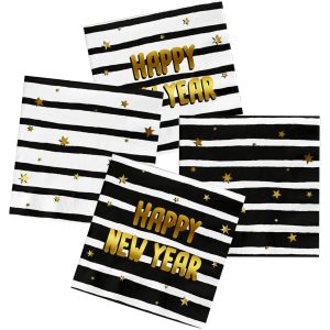 Servietten - BlackGold HNY - 33 x 33 cm - 20 Stück