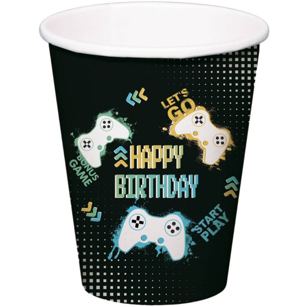 Trinkbecher - Level Up - 250 ml - 8 Stück